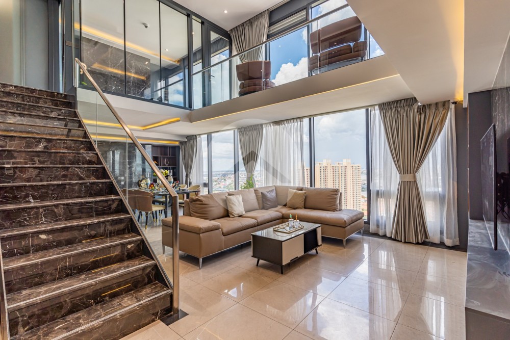 3 Bedroom Triplex Penthouse For Rent - The Penthouse Residence, Tonle Bassac, Phnom Penh - Image 2 3 Bedroom Triplex Penthouse For Rent - The Penthouse Residence, Tonle Bassac, Phnom Penh - Image 2