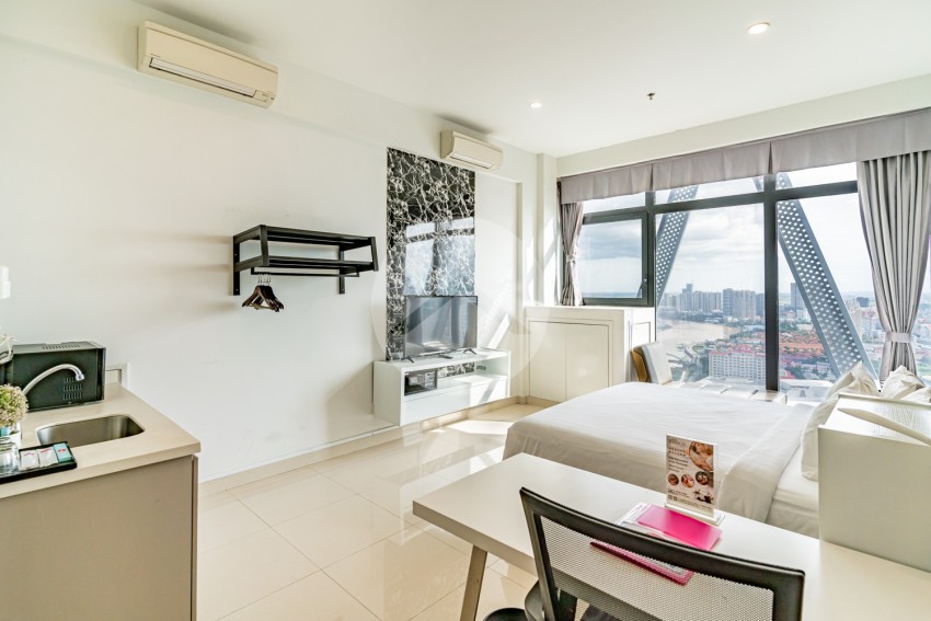 47 Sqm Studio For Rent - The Bridge, Tonle Bassac, Phnom Penh