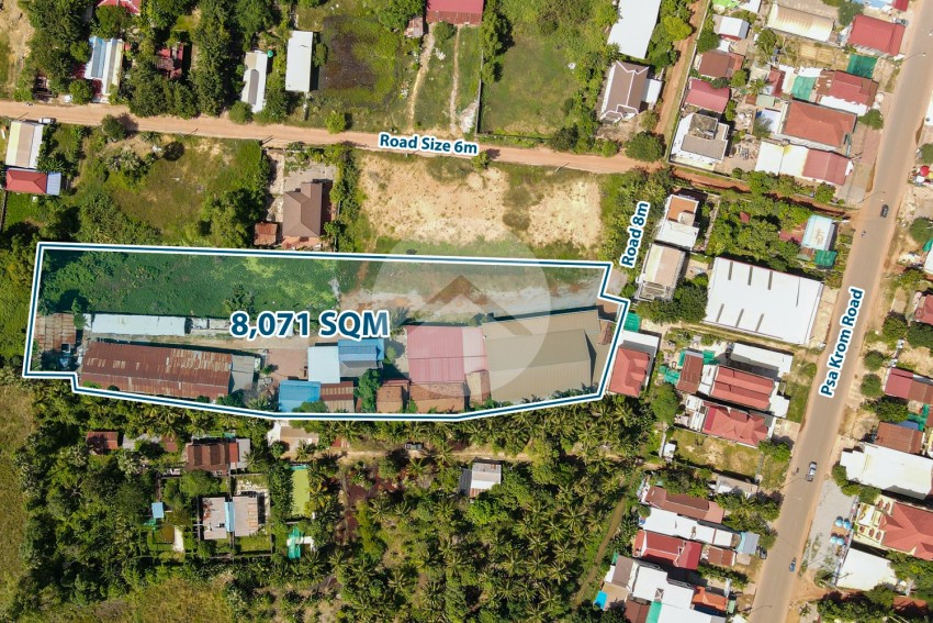 8,071 Sqm Residential Land For Sale - Svay Dangkum, Siem Reap