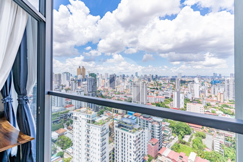 39 Sqm Studio Condo For Rent - The Penthouse, Tonle Bassac, Phnom Penh