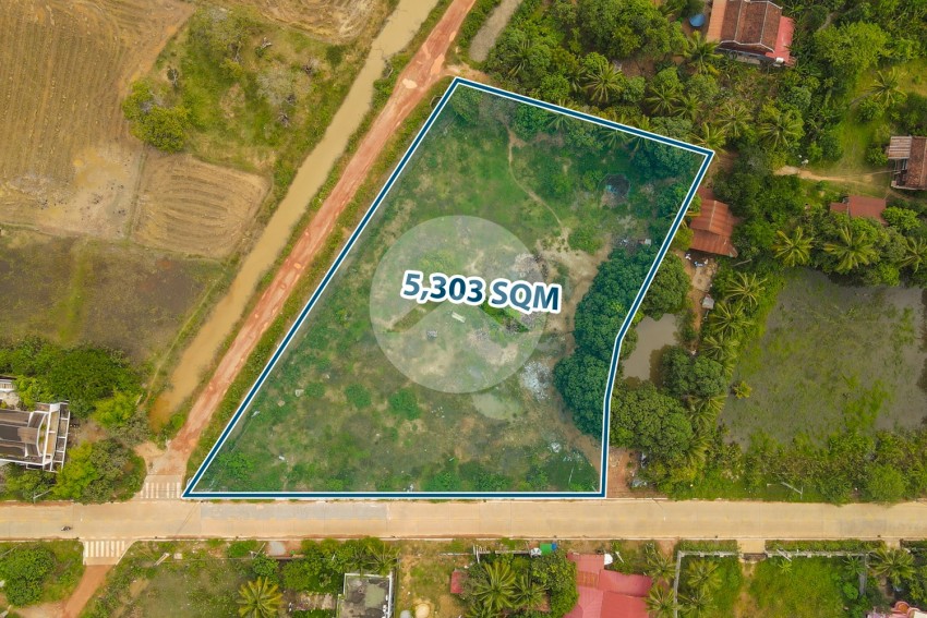 5,303 Sqm Commercial Land For Rent - Sala Kamreuk, Siem Reap