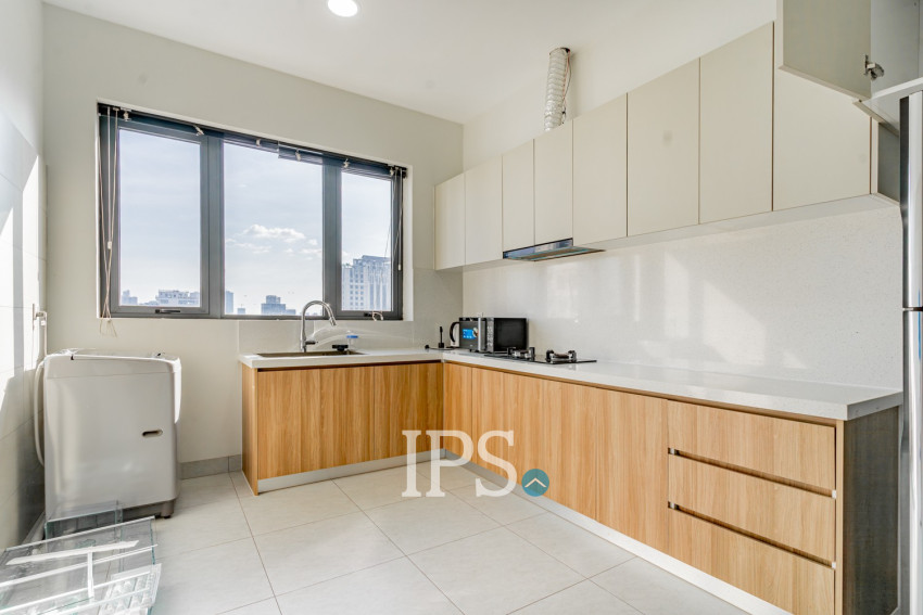 3 Bedroom Serviced Apartment For Rent - Tonle Bassac, Phnom Penh