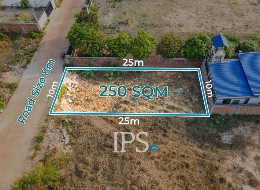 250 Sqm Land For Sale - Svay Dangkum, Siem Reap