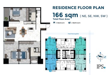 Type A 3-Bedroom Condo For Sale  - J-Tower 3, Tonle Bassac, Phnom Penh thumbnail