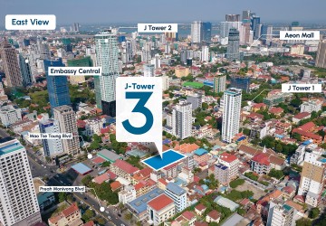 Type A 3-Bedroom Condo For Sale  - J-Tower 3, Tonle Bassac, Phnom Penh thumbnail