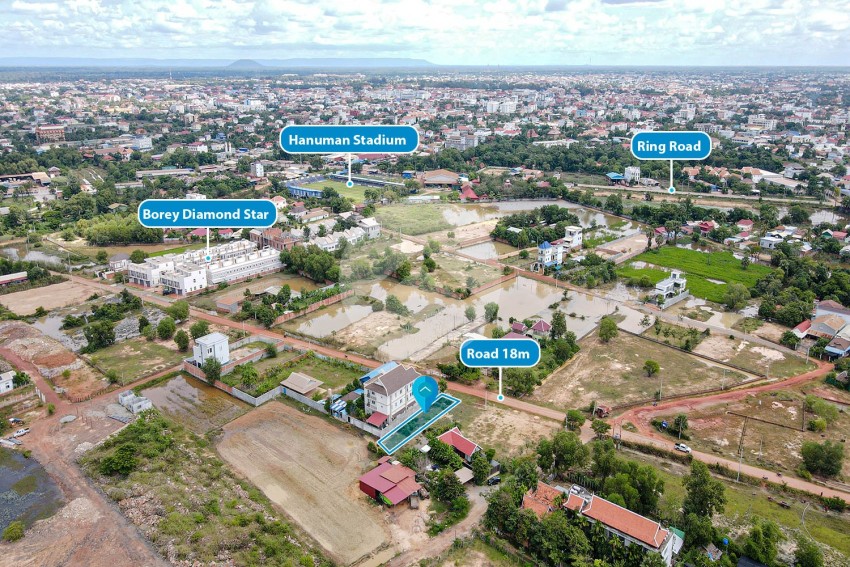 338 Sqm Land For Sale - Svay Dangkum, Siem Reap