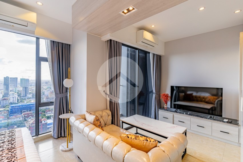 35 Sqm Studio Condo For Rent - Time Square 2, Toul Kork, Phnom Penh