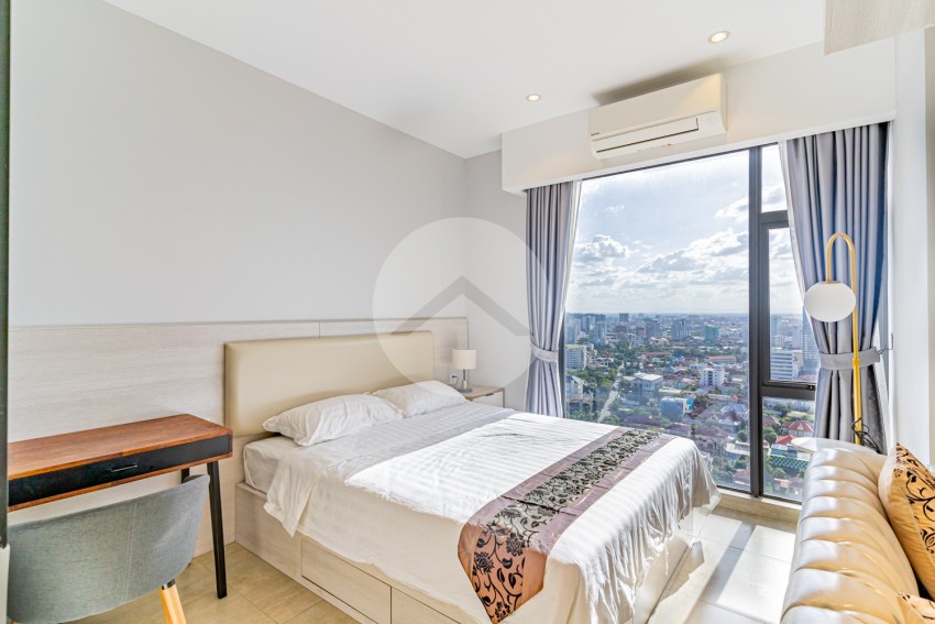 35 Sqm Studio Condo For Rent - Time Square 2, Toul Kork, Phnom Penh