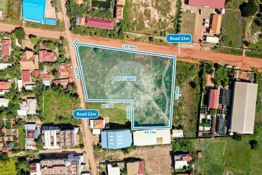 8,947 Sqm Commercial Land For Sale - Chreav, Siem Reap