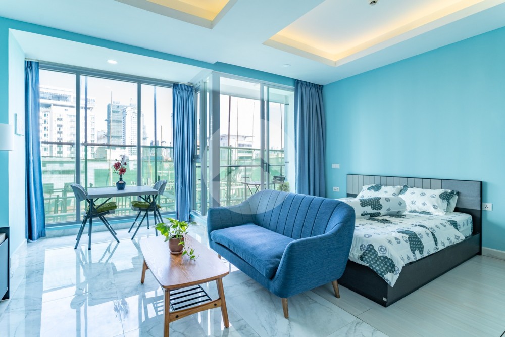 6th Floor 45 Sqm Studio Condo For Sale - J Tower 1, Tonle Bassac, Phnom Penh
