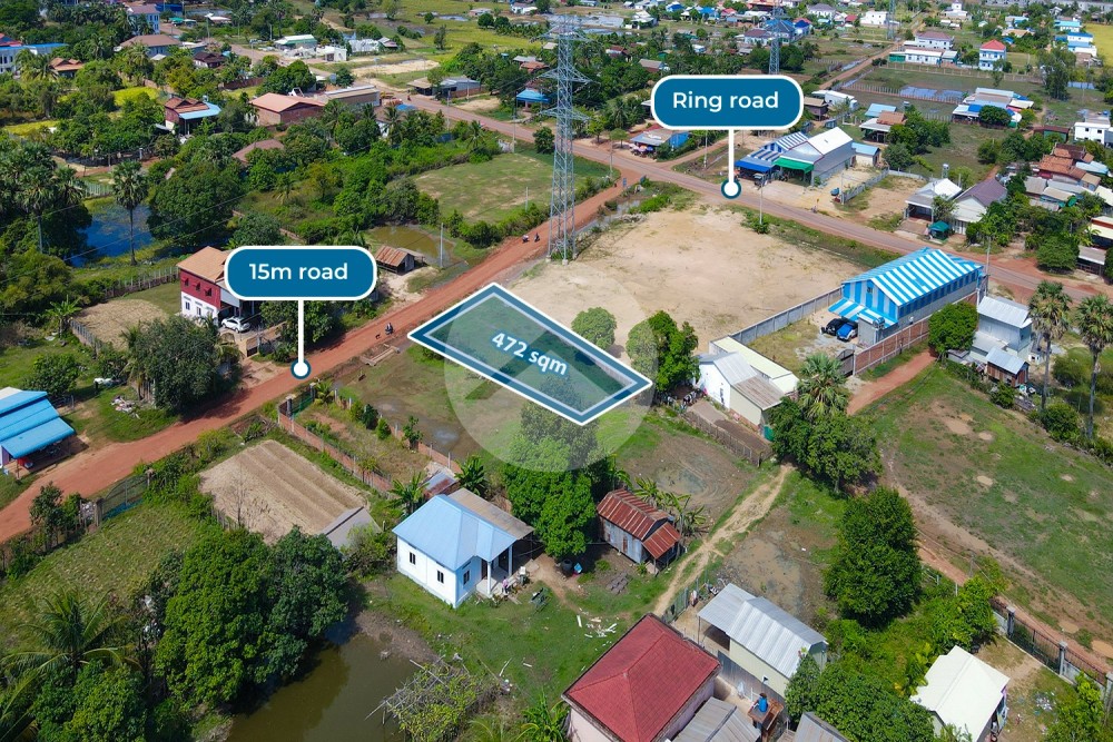 472 Sqm Land For Rent- Chreav, Siem Reap - Image 2