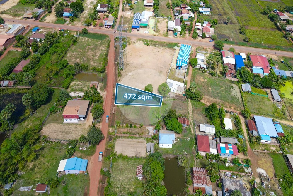 472 Sqm Land For Rent- Chreav, Siem Reap - Image 4