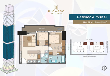 Picasso Sky Gemme Luxury Condominium For Sale - BKK1, Phnom Penh thumbnail