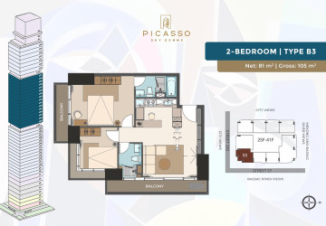 Picasso Sky Gemme Luxury Condominium For Sale - BKK1, Phnom Penh thumbnail