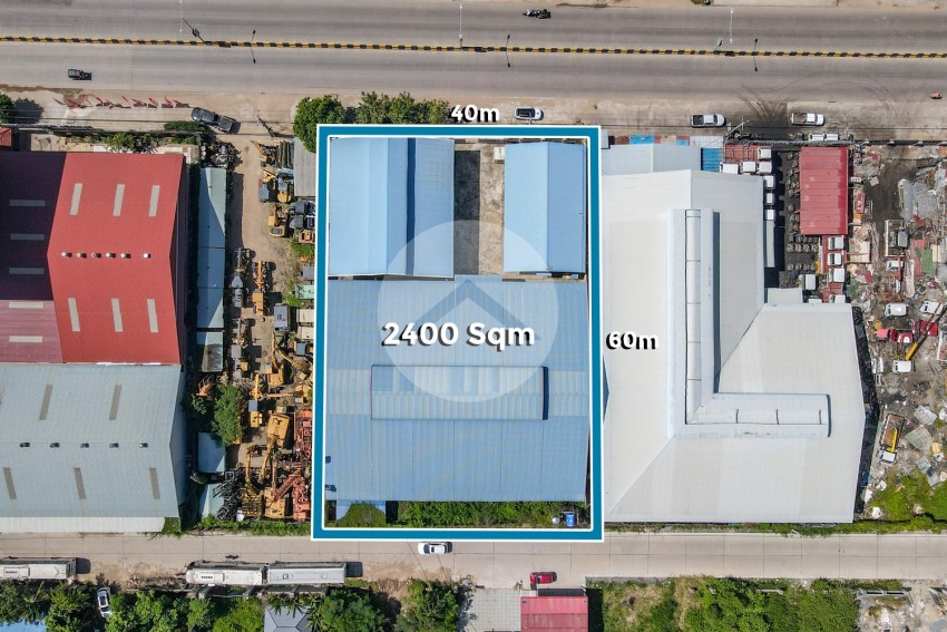 2,400 Sqm Warehouse For Rent - Kilometer 6, Phnom Penh