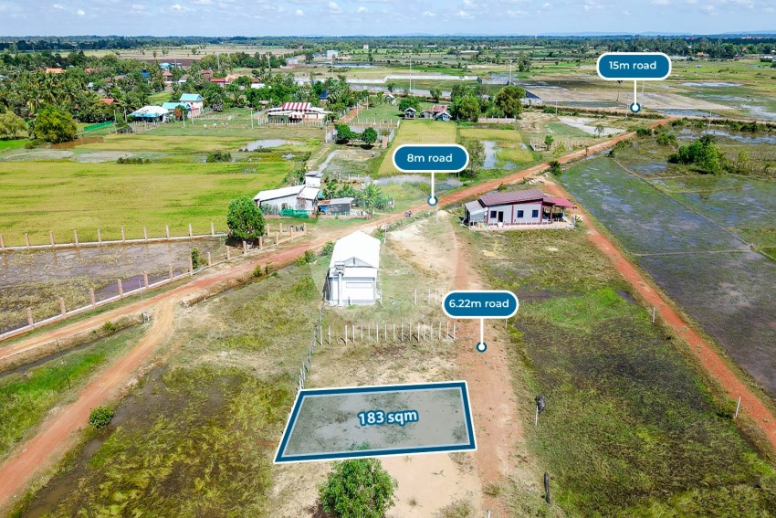 183 Sqm Residential Land For Sale - Krabei Riel, Siem Reap