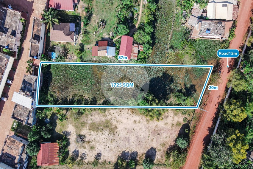 1,725 Sqm Residential Land - Sambour, Siem Reap