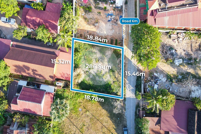 286 Sqm  Land For Sale - Svay Dangkum, Siem Reap