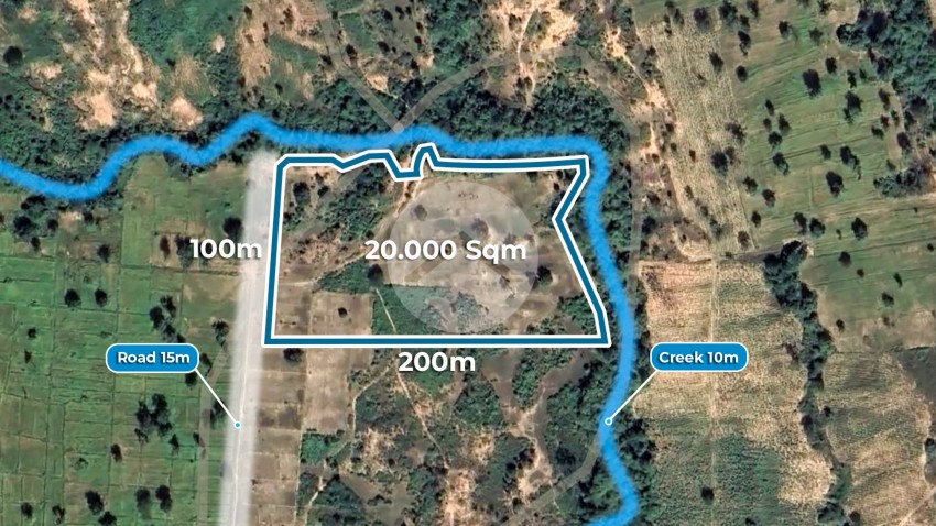 20000 Sqm Land For Sale - Koulen Mountain, Siem Reap