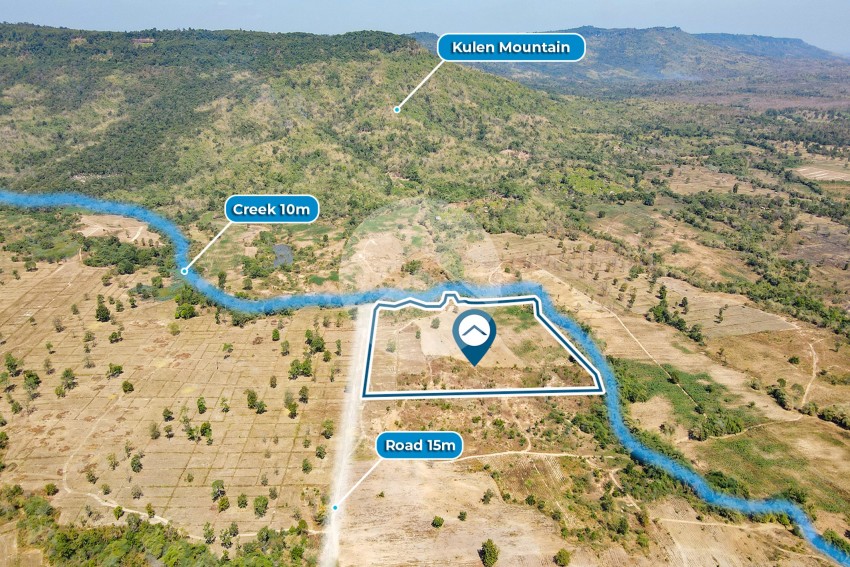 20000 Sqm Land For Sale - Koulen Mountain, Siem Reap