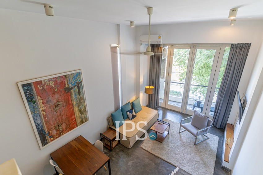 Loft 1 Bedroom Serviced Apartment For Rent - Chey Chumneah, Phnom Penh