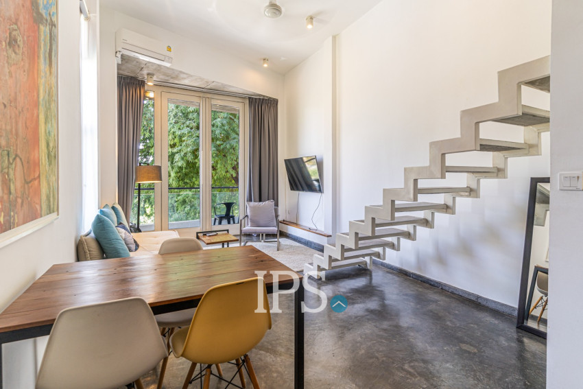 Loft 1 Bedroom Serviced Apartment For Rent - Chey Chumneah, Phnom Penh