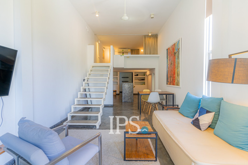 Loft 1 Bedroom Serviced Apartment For Rent - Chey Chumneah, Phnom Penh