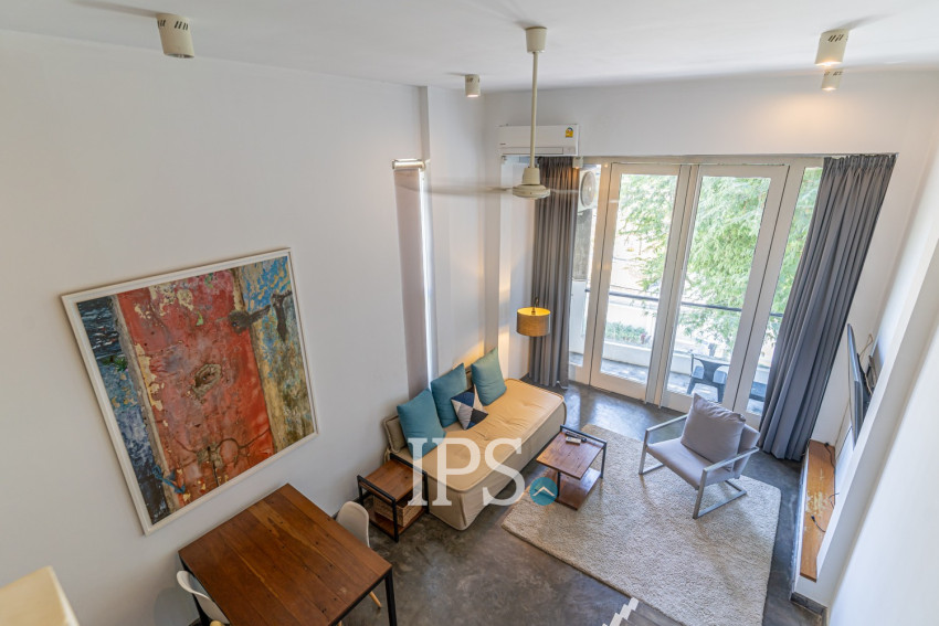 Loft 1 Bedroom Serviced Apartment For Rent - Chey Chumneah, Phnom Penh