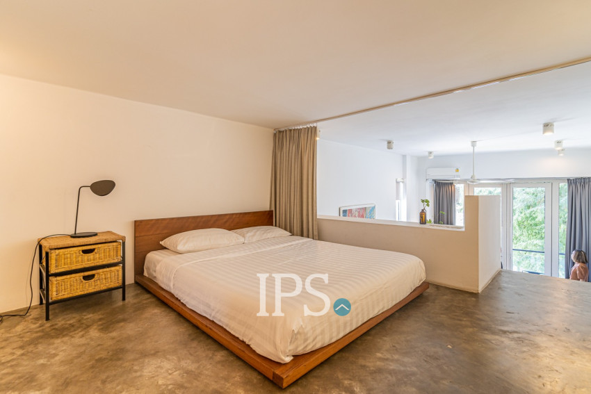Loft 1 Bedroom Serviced Apartment For Rent - Chey Chumneah, Phnom Penh