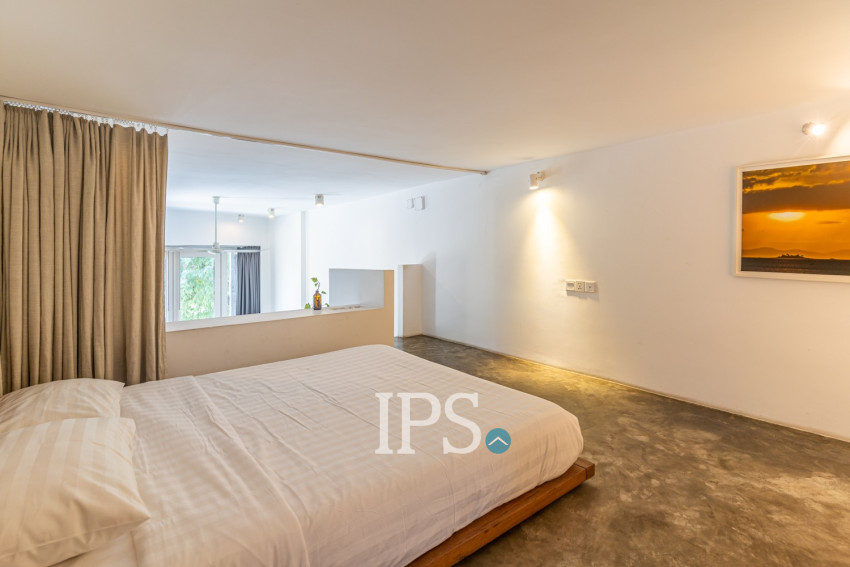 Loft 1 Bedroom Serviced Apartment For Rent - Chey Chumneah, Phnom Penh