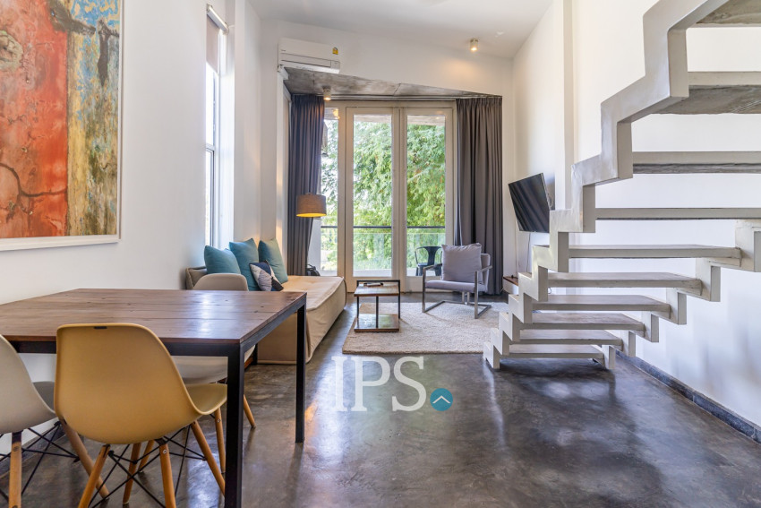 Loft 1 Bedroom Serviced Apartment For Rent - Chey Chumneah, Phnom Penh