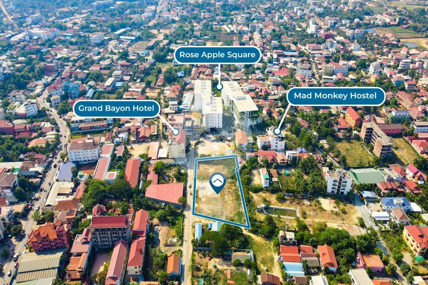 3,409 Sqm Commercial Land For Rent - Svay Dangkum, Siem Reap