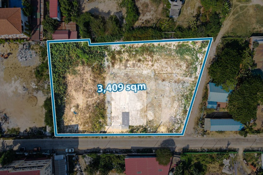 3,409 Sqm Commercial Land For Rent - Svay Dangkum, Siem Reap