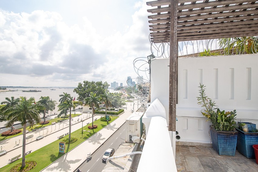 Renovated 2 Bedroom Penthouse For Sale - Riverside, Phnom Penh