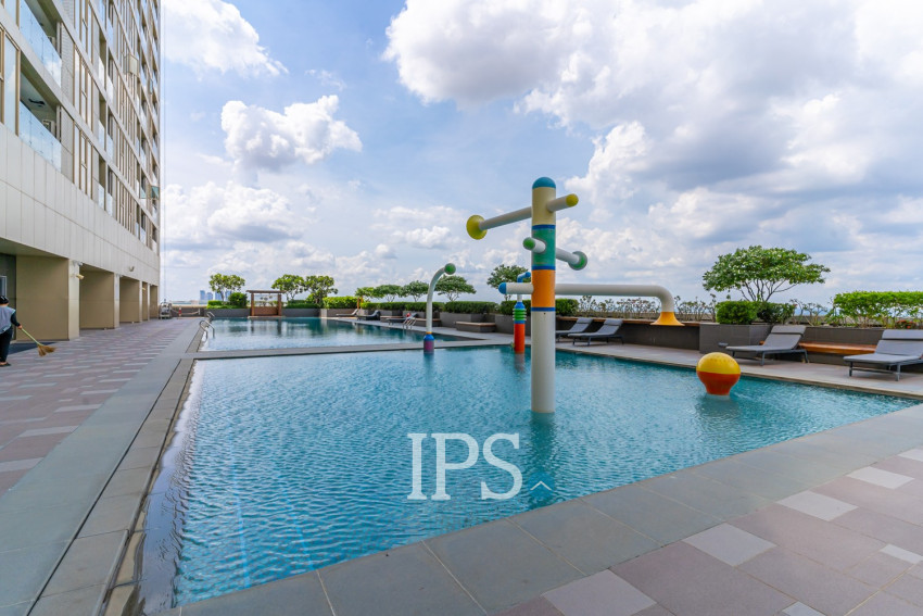 2 Bedroom Condo  For Rent - The Peak,  Tonle Bassac, Phnom Penh