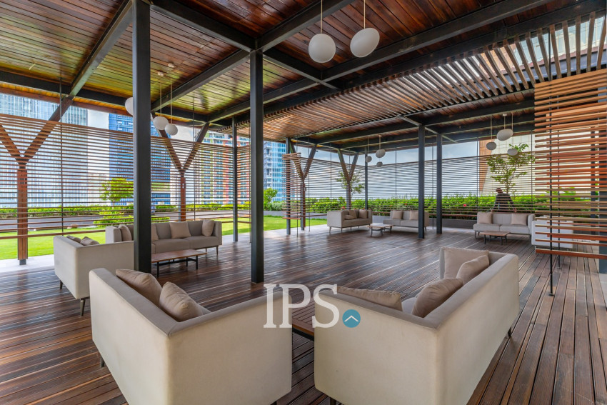 2 Bedroom Condo  For Rent - The Peak,  Tonle Bassac, Phnom Penh