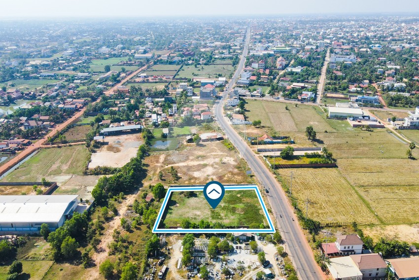 4,472 Sqm Commercial Land For Rent - Chreav, Siem Reap