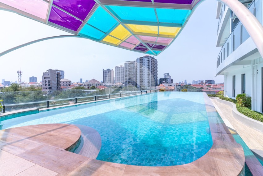 Loft 1 Bedroom Condo For Rent - Chroy Changvar, Phnom Penh