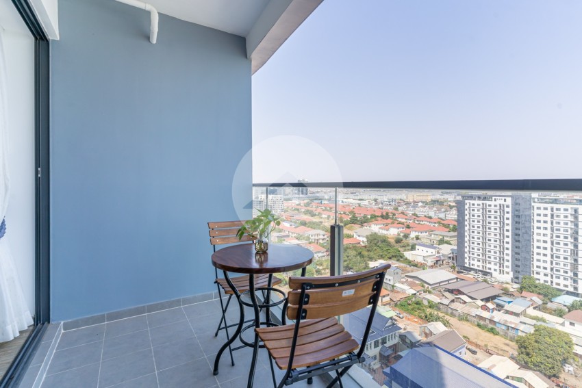 40 Sqm Studio Condo  For Rent - Morgan Tower 2, Chroy Changvar, Phnom Penh