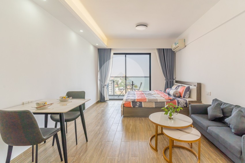 40 Sqm Studio Condo  For Rent - Morgan Tower 2, Chroy Changvar, Phnom Penh