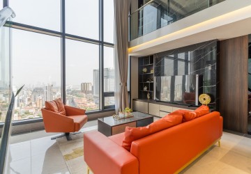 3 Bedroom Serviced Duplex Penthouse For Rent - The Penthouse Residence, Tonle Bassac, Phnom Penh thumbnail