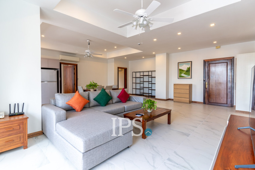 3 Bedroom Serviced Apartment For Rent - Tonle Bassac, Phnom Penh