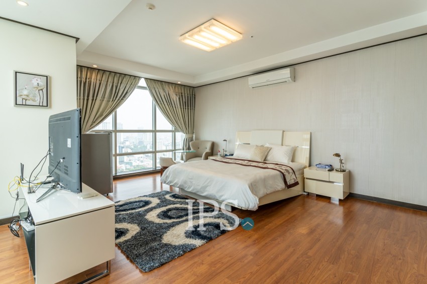 4 Bedroom Penthouse  For Rent - DeCastle Royal, BKK1, Phnom Penh