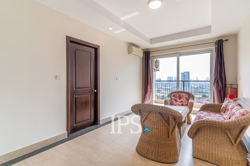 16th Floor 2 Bedroom Condo For Sale - Mekong View Tower 2,  Chroy Changvar, Phnom Penh