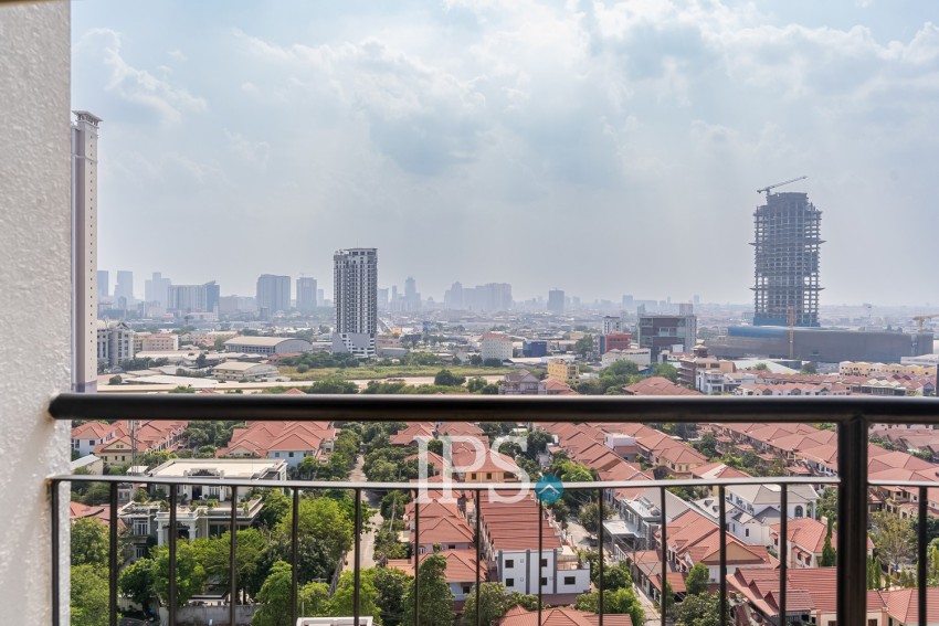 16th Floor 2 Bedroom Condo For Sale - Mekong View Tower 2,  Chroy Changvar, Phnom Penh