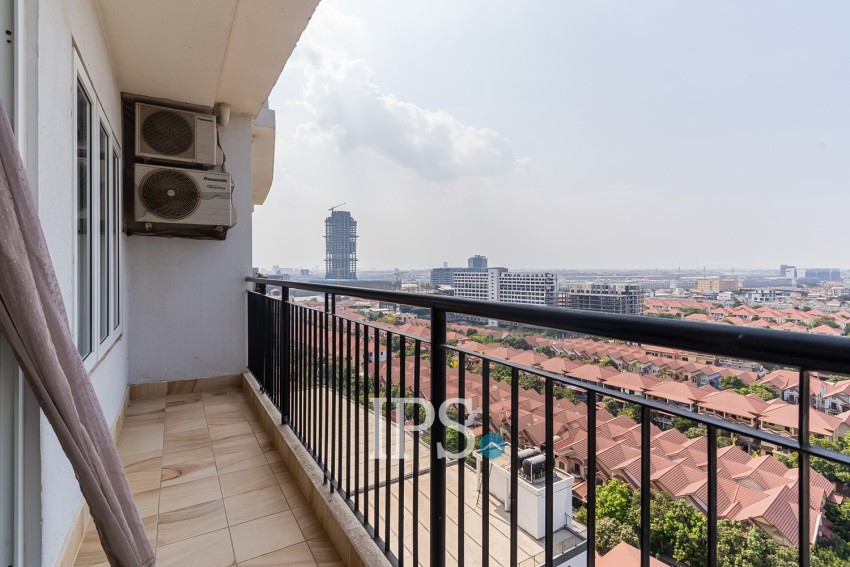 15th Floor 1 Bedroom Condo For Sale - Mekong View Tower 2,  Chroy Changvar, Phnom Penh