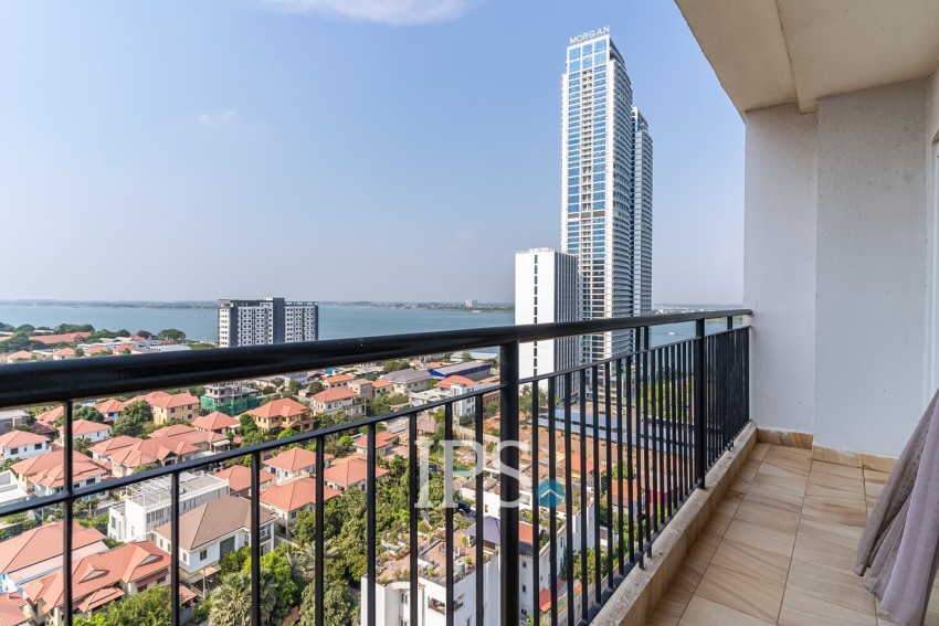 15th Floor 1 Bedroom Condo For Sale - Mekong View Tower 2,  Chroy Changvar, Phnom Penh