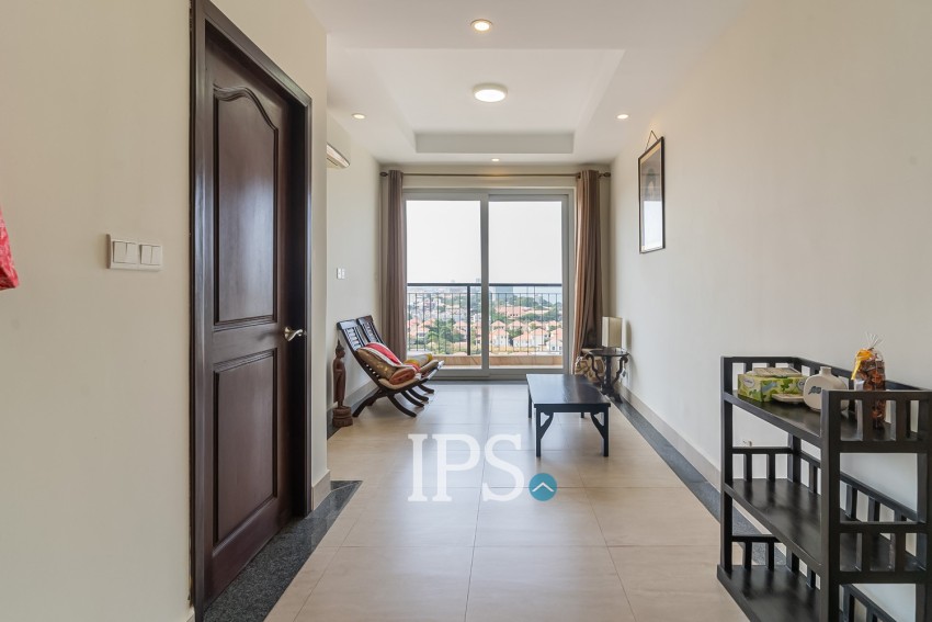 15th Floor 1 Bedroom Condo For Sale - Mekong View Tower 2,  Chroy Changvar, Phnom Penh