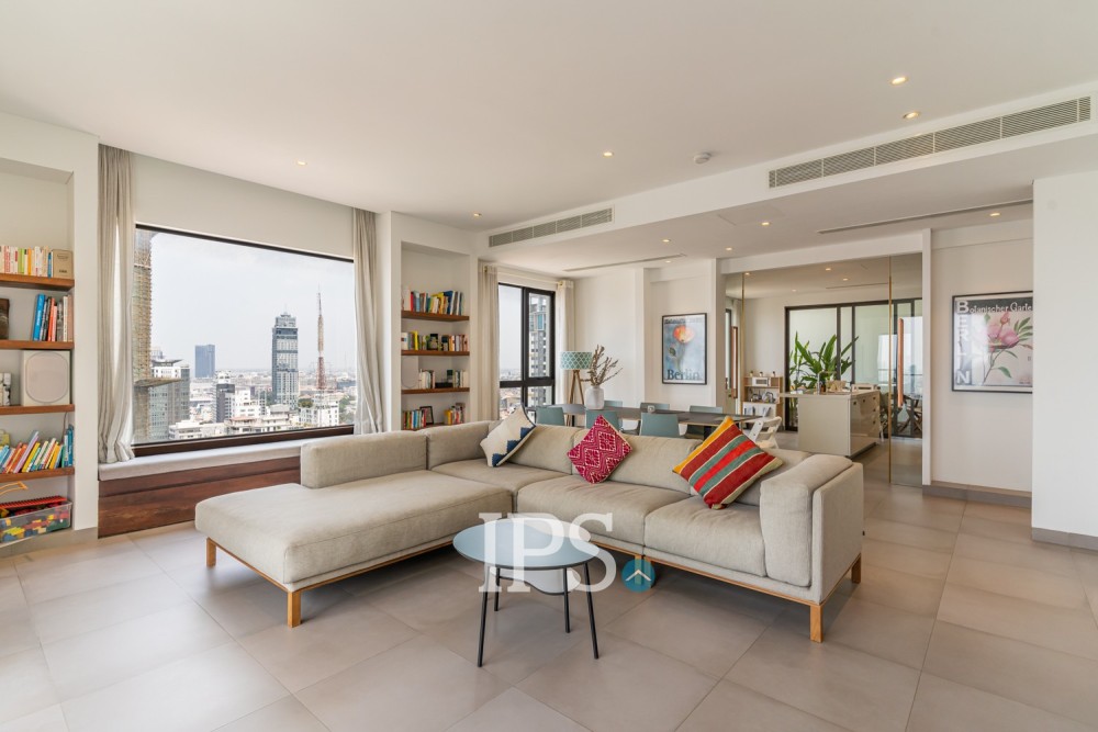 3 Bedroom Condo For Rent - Embassy Central, BKK1, Phnom Penh - Image 2