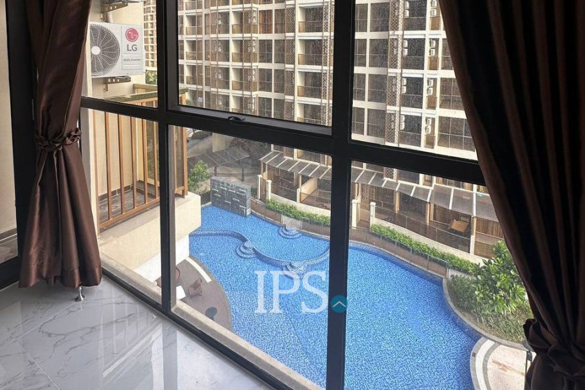 35 Sqm Studio For Rent - Orkid The Royal Condominium, Sen Sok, Phnom Penh